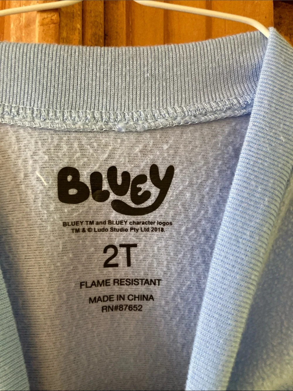 Kids Bluey one piece pajamas size 2T